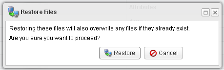 Restore Confirm R1Soft